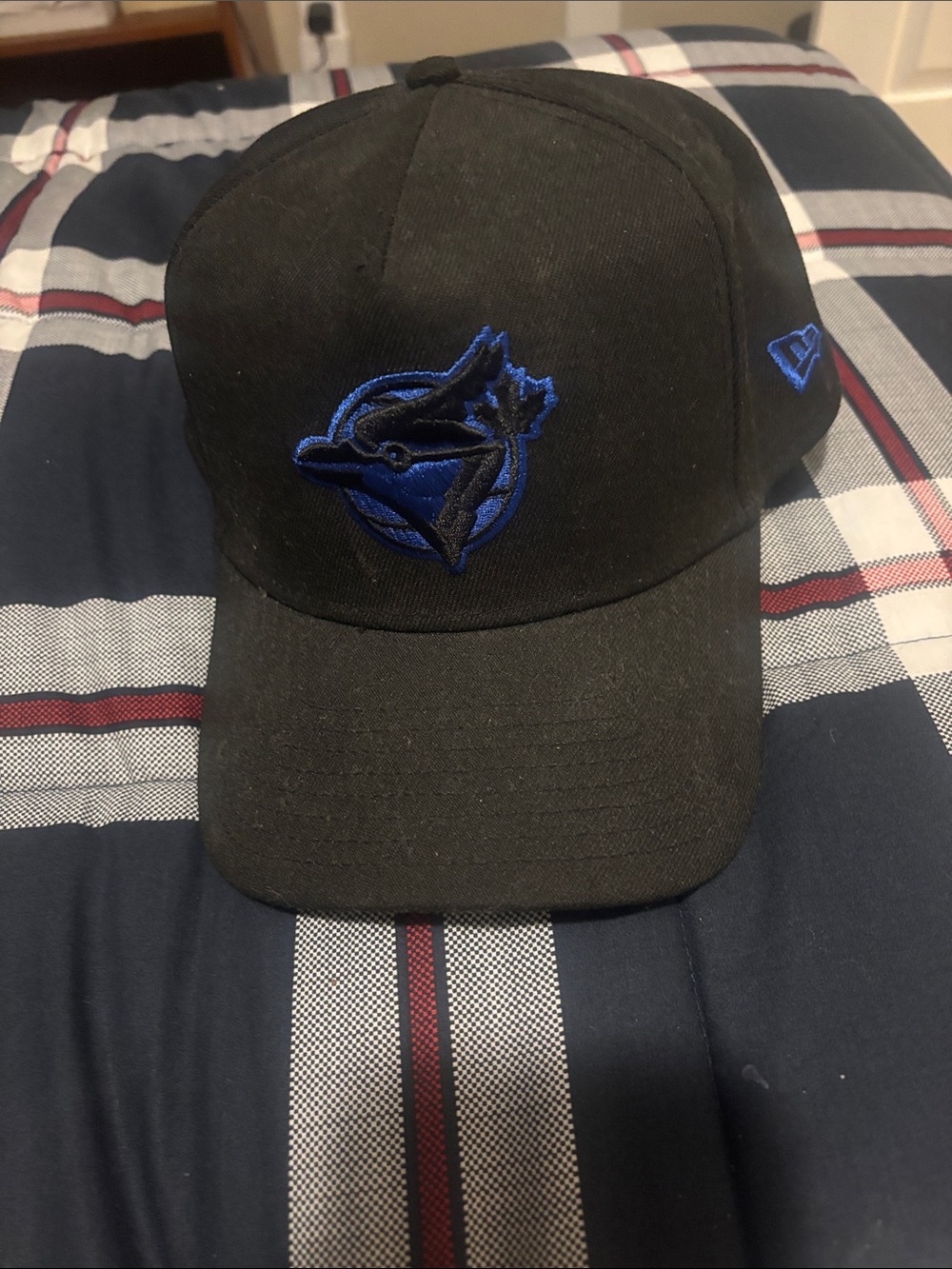 Black Blue Embroidered Baseball Cap - Toronto Blue Jays Logo with WS patch